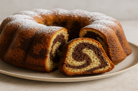 Кекс мраморный